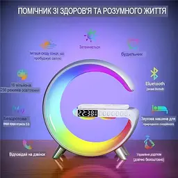 Настільна лампа XPRO з колоною RGB-підсвічуванням Bluetooth L39 (44588-_276) - мініатюра 5