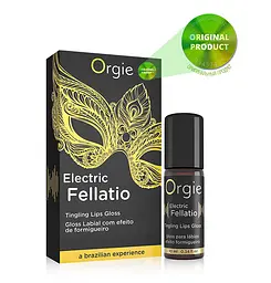 Блиск для губ з вібрацією Electric Fellatio, 10 мл Orgie
