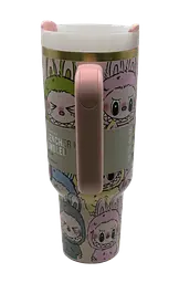 Термос термочашка Stanley Quencher H2.0 Tumbler з нержавіючої сталі 1,18 л Labubu Cup Gift Box Style KT8005203 - мініатюра 7