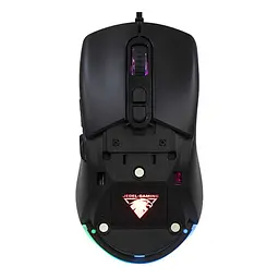 Дротова миша Jedel GM1390 ігрова з RGB підсвічуванням та змінною магнітною панеллю чорний - мініатюра 2