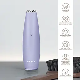 Мікрострумова ручка для підтяжки обиччя GESKE MicroCurrent Face-Lift Pen 6 в 1 фіолетова - мініатюра 5