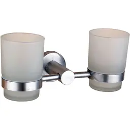 Склянка подвійна Globus Lux SS 8428 хром матовий