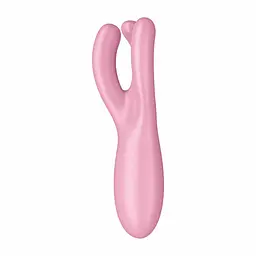 Вібратор для клітора Satisfyer Threesome 4 14 см рожевий - мініатюра 3