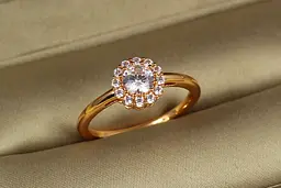 Кільце Xuping Jewelry Асоль р 17 золотисте