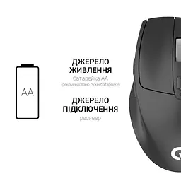 Миша бездротова OfficePro M315B Чорний - мініатюра 9