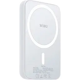 Зовнішній акумулятор Wiwu Snap Cube Magnetic Wireless Charging 5000mAh White [104329] - мініатюра 2