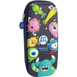 Пенал Cool For School з тисненням 1 відділення з відворотами Синій (CF87292)
