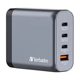Зарядний пристрій Verbatim GaN 140 W 4 ports (2xUSB-C-140 W,USB-C 20 W /USB-A -3.0) (32203) - мініатюра 8