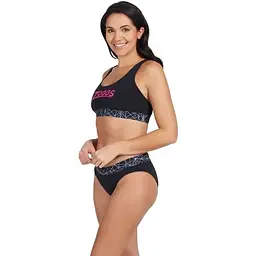 Купальник Zoggs Actionback 2 Piece 42 Чорний (1000-462560.WARR.32) - мініатюра 3