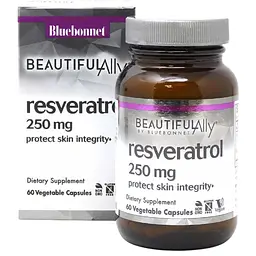 Ресвератрол Bluebonnet Nutrition Resveratrol Beautiful Ally 250 мг 60 рослинних капсул
