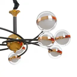 Люстра Brille молекула підвісна LED 90W WW+NW+CW BK+GD (BL-796S/10) - мініатюра 8