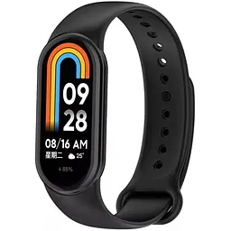 Ремінець для фітнес-браслета Lemfo для Xiaomi Mi Band 8 і 9 чорний