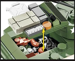 Конструктор COBI танк 1:35 M3A1 STUART 3048 - мініатюра 5
