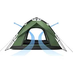 Чотиримісний автоматичний намет Naturehike NH21ZP008 (Темно-зелений) - мініатюра 4