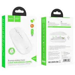 Миша Hoco GM15 Art (2.4G / BT Wireless dual channel) Білий - мініатюра 4