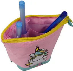 Пенал-органайзер Pop-up Pencil Case Stephen Joseph 17(10)x12x6 см поліестер рожевий з салатовим - мініатюра 7