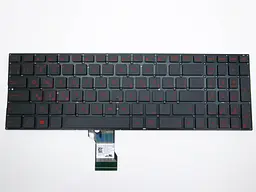 Клавіатура для ASUS N501, N501J, N501JW, N501V, N501VW, N501JM, Q551, Q551L, Q551LB, Q551LN (RU Black з підсвічуванням). Оригінал. - мініатюра 3