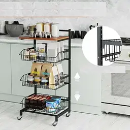 Стелаж Costway Vroda мобільний в стилі Loft - мініатюра 6