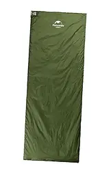 Спальник Naturehike LW180 (NH21MSD04) +15°C - лівий - 205см - темно-зелений