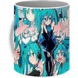 Кухоль GeekLand Hatsune Miku Хатсуне Мікі емоції VC 02.24 330 мл білий - мініатюра 3