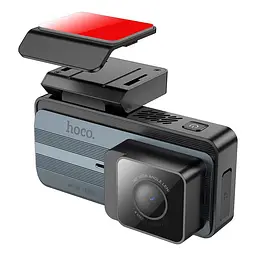 Відеореєстратор Hoco DV11 Driving Recorder 2K Display GPS Silvery Grey - мініатюра 2