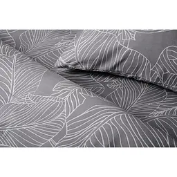 Комплект постільної білизни Soho Сімейний 2 шт. - 150x200 см Leaves Grey - мініатюра 2
