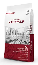 Сухий корм для дорослих котів Diamond Naturals Indoor Cat Chicken&Rice з м’ясом курчат вільного вигулу та суперфудами 7.5 кг
