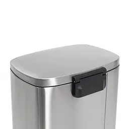 Відро для сміття з плавним закриттям прямокутне Mixxus Bevel-TC0105 SS Color 5л нержавіюча сталь MI7086, Нержавіюча сталь - мініатюра 6