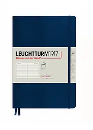 Блокнот Leuchtturm1917 Середній, М'яка обкладинка, темно-синій, лінія (362840)