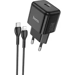 МЗП Hoco N32 Glory PD30W (1USB-C) + кабельType-C to Lightning Black