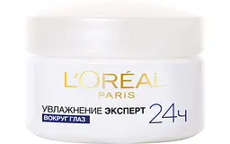 Крем для шкіри навколо очей L’Oreal Paris Зволоження експерт, 15 мл (A4637116) - мініатюра 2