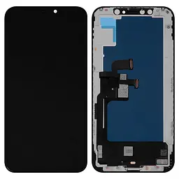 Дисплей для iPhone XS, чорний, з рамкою, AA, (OLED), ZY OEM hard