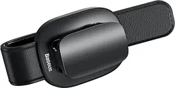 Автотримач для окулярів Baseus Platinum Vehicle Eyewear Clip Clamping Type black (ACYJN-B01) - мініатюра 3