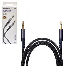 Кабель аудіо BOROFONE BL24 AUX, 3.5 male - 3.5 male, 1м