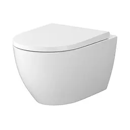 Підвісний унітаз Cersanit Zen Pro StreamOn овальний з сидінням duraplast Larga Slim WRAP Soft Close S701-719