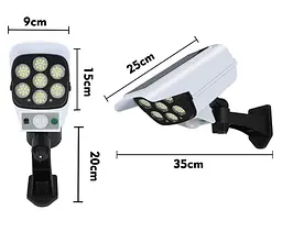 Вуличний ліхтар у формі камери — Solar Sensor Light JLP — 2178 - мініатюра 3