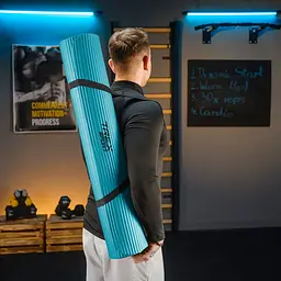 Коврик для йоги Trex Sport TX-019NGM NBR 1см 190х80 блакитний - мініатюра 2