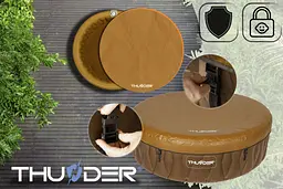 Джакузі-SPA надувне Thunder MOCHA 6-місне + сірі меблі з ротанга – 8 шт (MOCHA-FULL-GRAY) - мініатюра 6