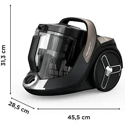 Пилосос Rowenta Green Force Cyclnic Effitech+ контейнерний чорний (RO7C89EA) - мініатюра 5