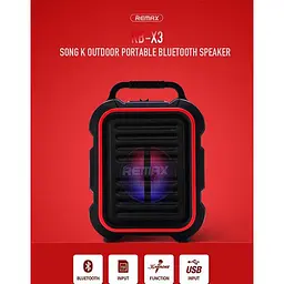 Портативна акустика Remax Song K outdoor portablae RB-X3 15W 2200mAh - мініатюра 4