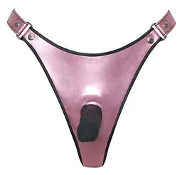 Страпон Bad Kitty Thong+Dildo XXL (чорний) - мініатюра 9