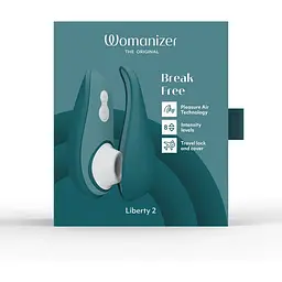 Вакуумний стимулятор Womanizer Liberty 2 Purple, Бірюзовий - мініатюра 10