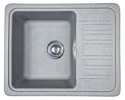 Кухонна мийка Adamant SMALL світло-сіра 570x455x180 мм, з крилом 57 см - мініатюра 1