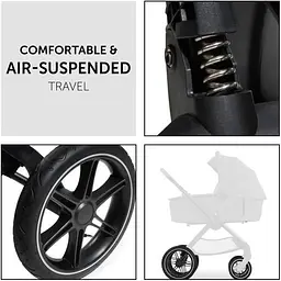 Універсальна коляска 2 в 1 Hauck Walk N Care Air Dark Grey, темно-сіра (16548-5) - мініатюра 10