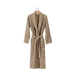 Халат махровий unisex Lotus Home - Basic New Line бежевий L - мініатюра 5