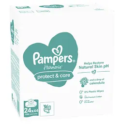 Набір дитячі вологі серветки Pampers Harmonie Calendula 1056 шт. (24 уп. по 44 шт.) - мініатюра 3