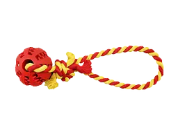 Іграшка для собак Derby Rubber Dog Chew Toy with Rope