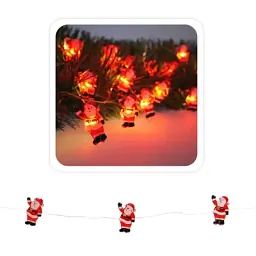 Гірлянда Chomik Санта струна , 2,2 м, 20 LED теплий білий, 2АА (5900779854178) - мініатюра 3