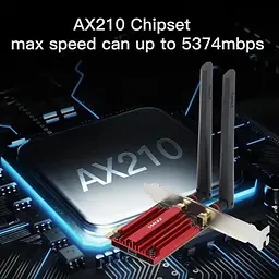 Мережева карта Fenvi FV-AXE3000 Bluetooth 5.2 + Wi-Fi 2.4 / 5 / 6 GHz PCI-E з антенами (18840) - мініатюра 2