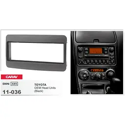 Перехідна рамка Toyota 1 DIN Carav 11-036 - мініатюра 4
